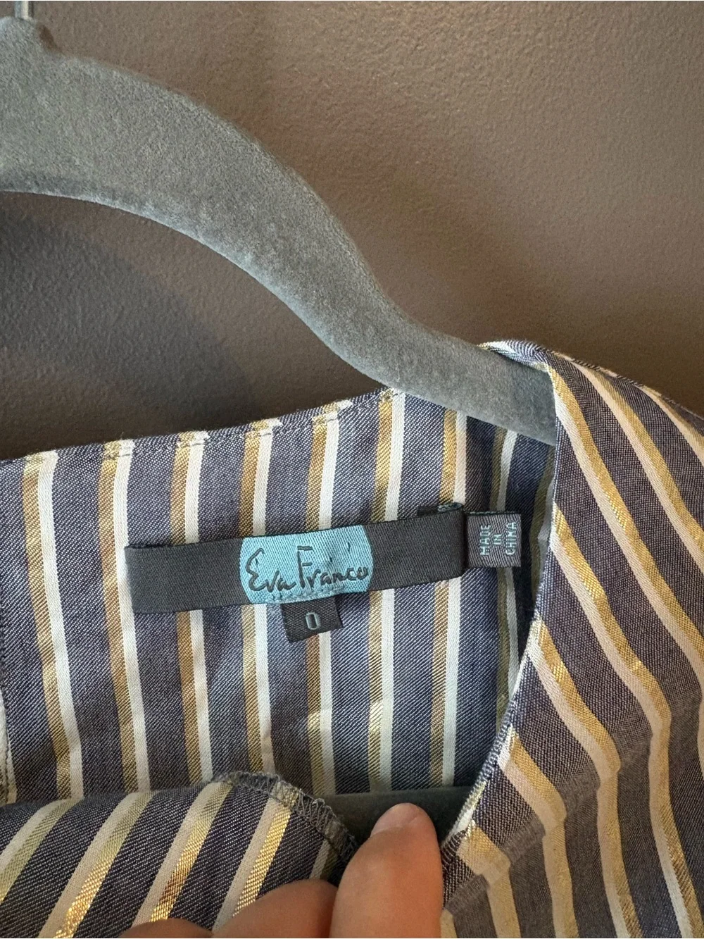 Eva Franco Yang Top-Gibson Stripe - Size 0